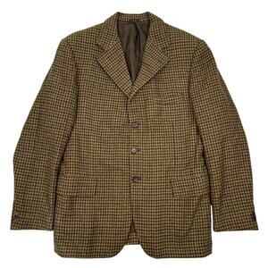 Vintage Heritage Tweed Blazer Donegal Mist Handwoven Wool Blend Houndstooth 40R